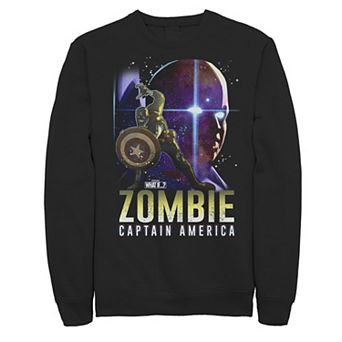 Men's Marvel What If Cap and Watcher Zombie Poster Sweatshirt
