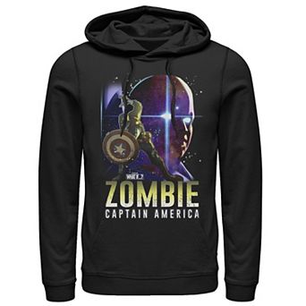 Men's Marvel What If Cap and Watcher Zombie Poster Hoodie