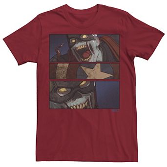 Men's Marvel What If Captain America Zombie PaneTee
