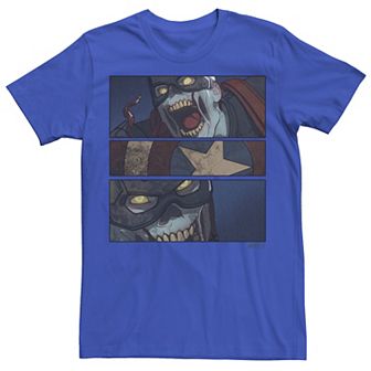 Men's Marvel What If Captain America Zombie PaneTee