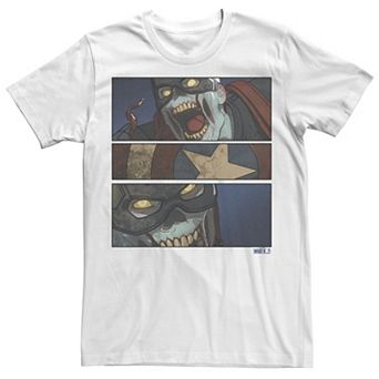 Men's Marvel What If Captain America Zombie PaneTee