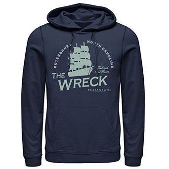 Men's Outer Banks The Wreck Restaurant Ship Logo Hoodie