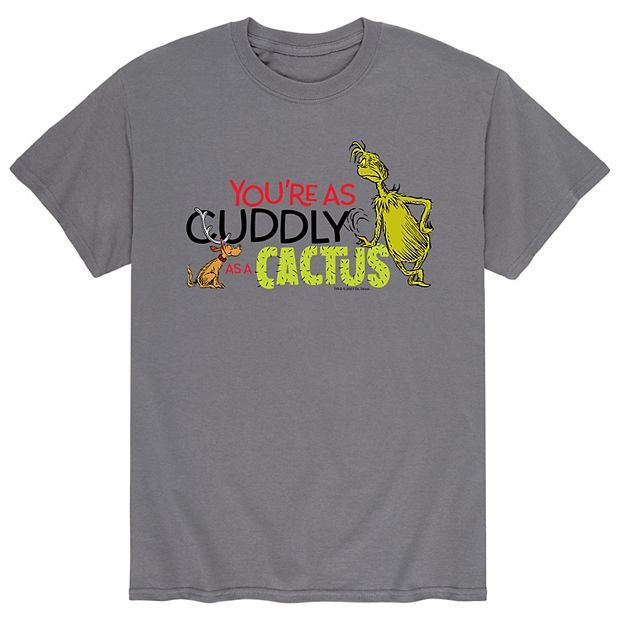 Men's Dr. Seuss The Grinch You're As Cuddly As A Cactus Tee