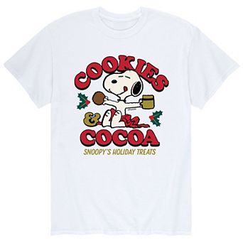 Men's Peanuts Snoopy Cookies And Cocoa Tee
