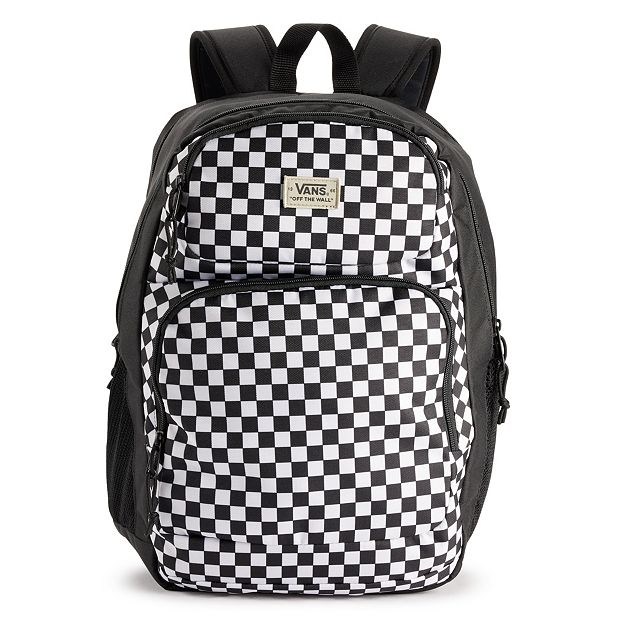 Custom Name New Chessboard Backpack Embroidered Women's Bag