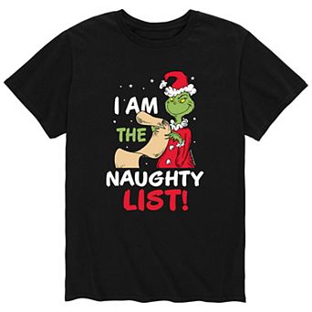 Men's Dr. Seuss The Grinch "I Am The Naughty List" Tee