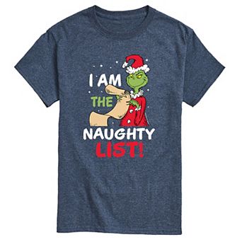 Men's Dr. Seuss The Grinch "I Am The Naughty List" Tee
