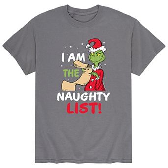 Men's Dr. Seuss The Grinch "I Am The Naughty List" Tee