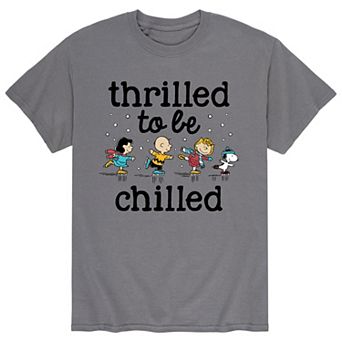 Men's Peanuts "Thrilled To Be Chilled" Skating Tee