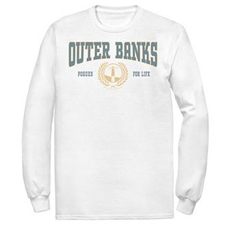 Men's Outer Banks Collegiate Style Crest Tee