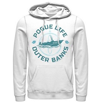 Men's Outer Banks Pogue Life Blue Hue Portrait Hoodie