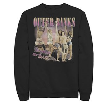 Men's Outer Banks Retro Style Beach Scene Sweatshirt