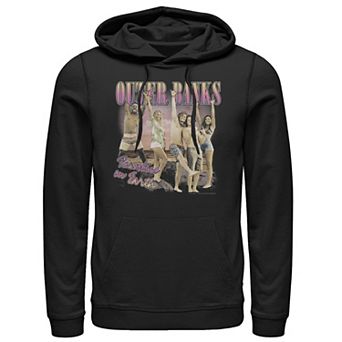 Men's Outer Banks Retro Style Beach Scene Hoodie