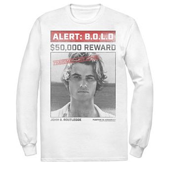 Men's Outer Banks John's Wanted Reward Poster Tee