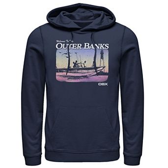 Men's Outer Banks Gradient Boat Portrait Hoodie