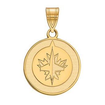 LogoArt Sterling Silver Winnipeg Jets Medium Pendant