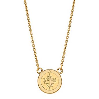LogoArt Sterling Silver Winnipeg Jets Small Pendant Necklace