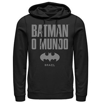 Men's Batman: O Mundo Word Stack Icon Hoodie