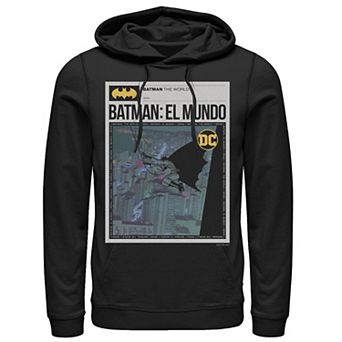 Men's Batman: El Mundo Mexico News Poster Hoodie
