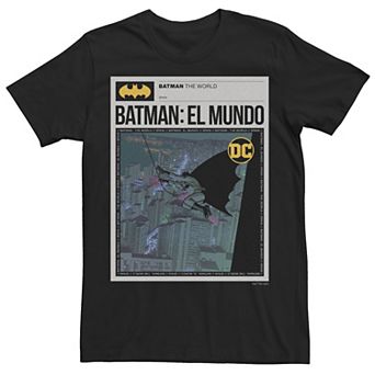 Men's Batman: El Mundo Mexico News Poster Tee