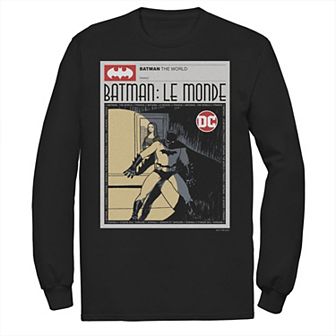 Men's Batman: Le Monde France News Poster Tee