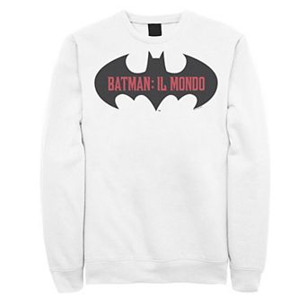 Men's Batman: Il Mondo Bat Logo Sweatshirt