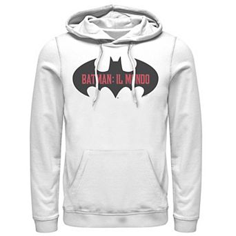 Men's Batman: Il Mondo Bat Logo Hoodie
