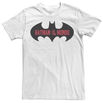 Men's Batman: Il Mondo Bat Logo Tee