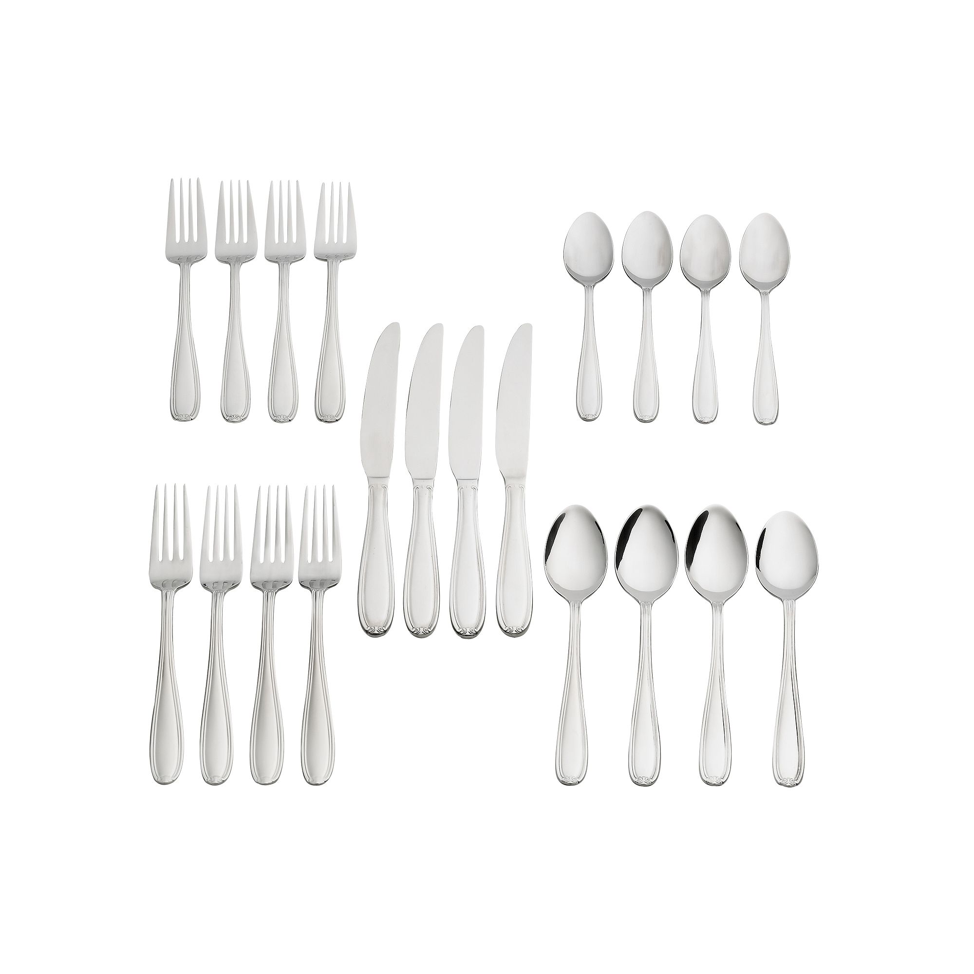 Pfaltzgraff Linden 20-pc. Flatware Set, Multicolor