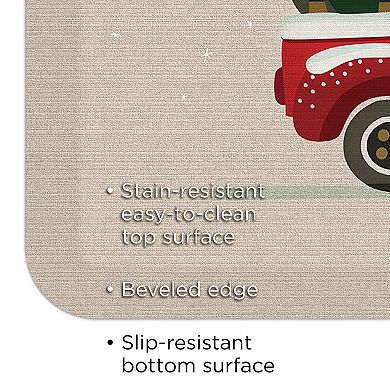 GelPro Designer Comfort Mat - Peace Vintage Red Truck 20" x 32"