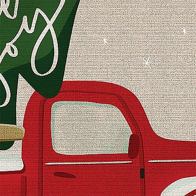 GelPro Designer Comfort Mat - Peace Vintage Red Truck 20" x 32"