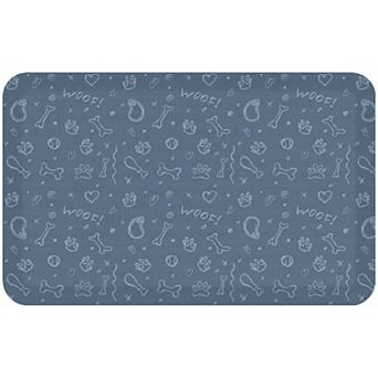 GelPro Designer Comfort Mat Puppy Blue Lake 20" x 32"