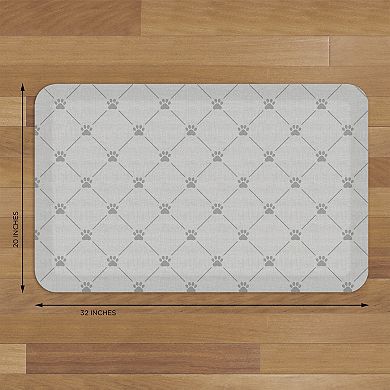 GelPro Designer Comfort Mat Paw Print Lattice 20" x 32"