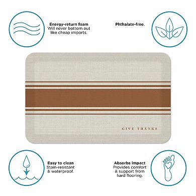 GelPro Designer Comfort Mat - Give Thanks 20" x32"