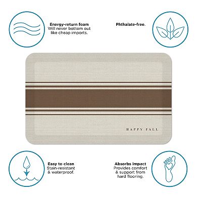 GelPro Designer Comfort Mat Happy Fall Walnut 20"x32"