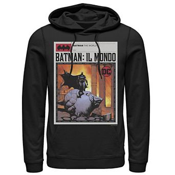 Men's Batman: Il Mondo Italy News Poster Hoodie
