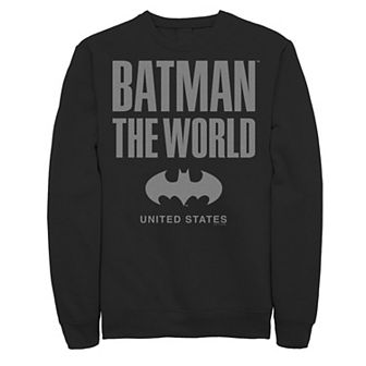 Men's Batman: The World United States Icon Logo Sweatshirt