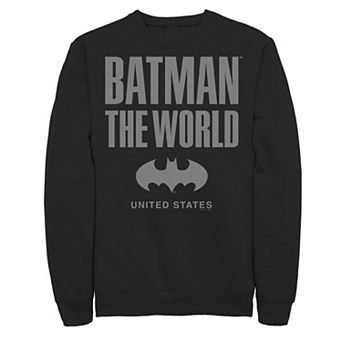Men's Batman: The World United States Icon Logo Sweatshirt