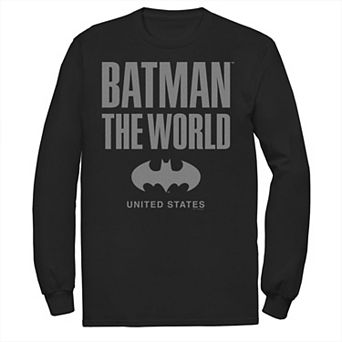 Men's Batman: The World United States Icon Logo Tee