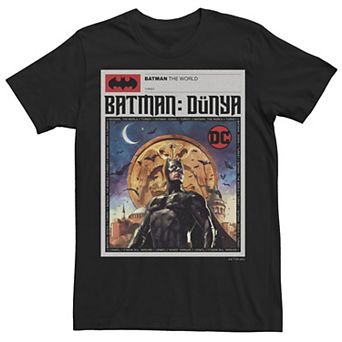 Men's Batman: The World Turkey News Poster Tee