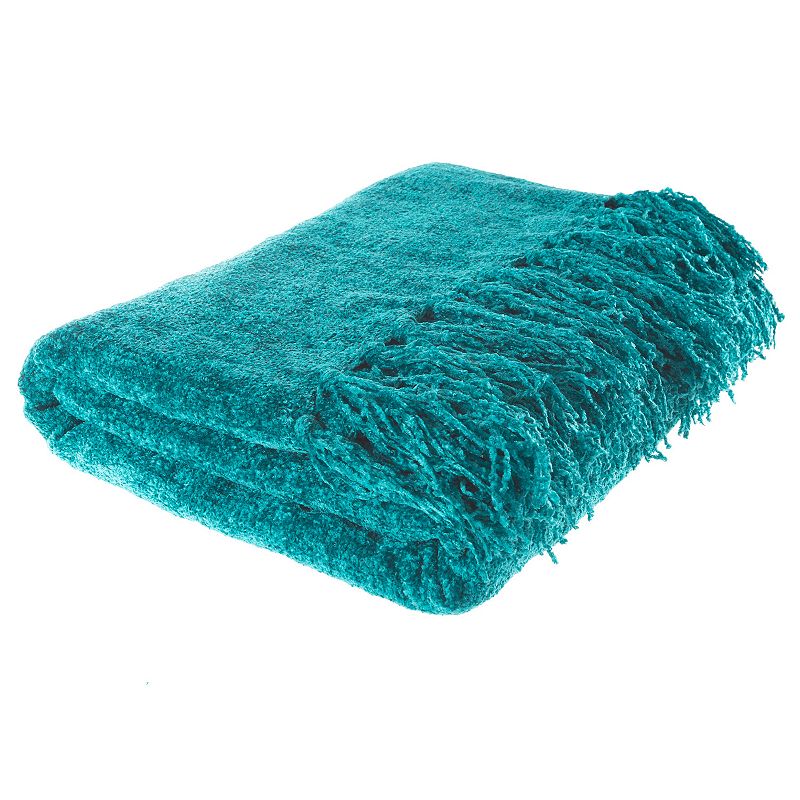 Hastings Home Chenille Throw Blanket, Blue, Large