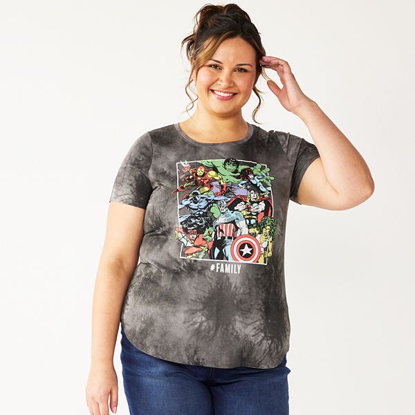 Women's plus size store avengers shirt