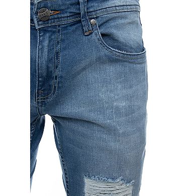 Men's RawX Stretch Distressed Skinny Jeans