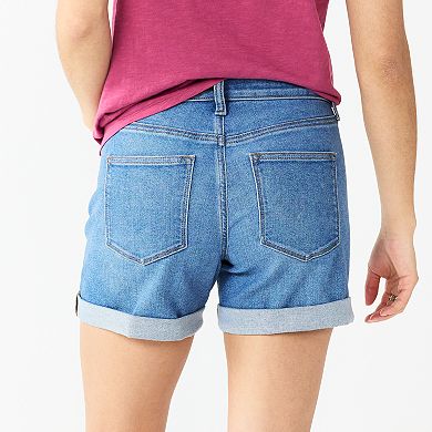 Women's Sonoma Goods For Life® High-Rise Curvy 5" Denim Shorts