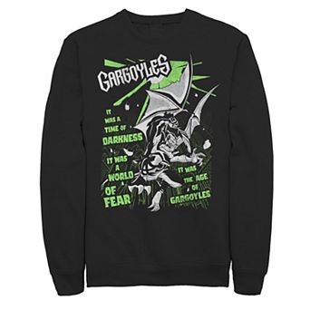 Men's Gargoyles Neon Paint Splatter Poster Sweatshirt