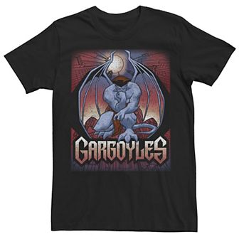Men's Gargoyles Colorful Distressed Poster Tee