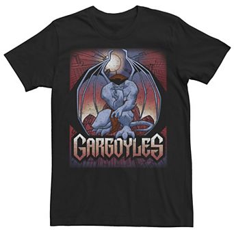 Men's Gargoyles Colorful Distressed Poster Tee
