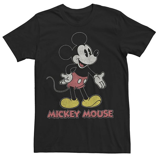 Disney's Mickey Mouse Distressed Portrait Logo Men's Tee