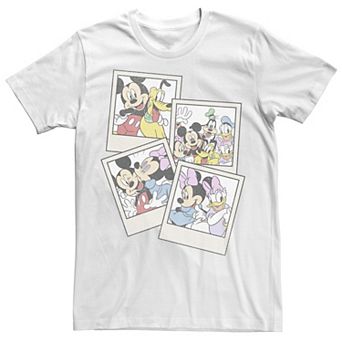 Disney's Mickey And Friends Men's Group Shot Polaroids Tee
