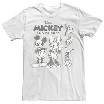 Disney's Mickey And Friends Men's Sketches Logo Tee